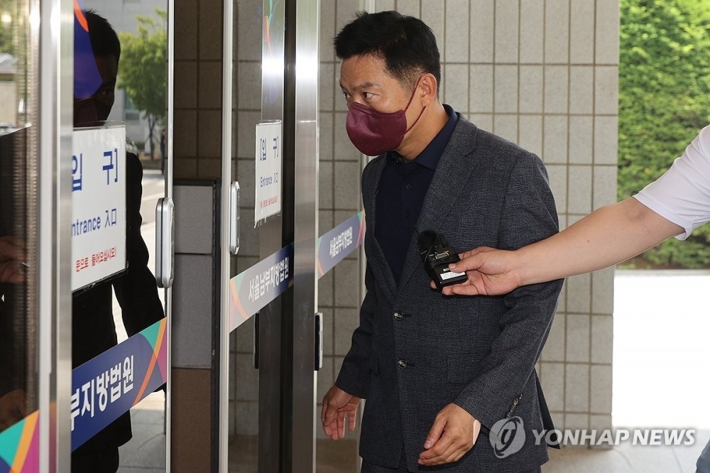 법원 출석하는 김태우 전 강서구청장.(사진=연합뉴스)