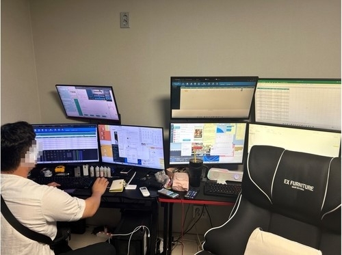 일당이 실제로 방송한 유튜브 영상.(사진=충남경찰청)