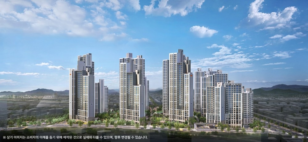 e편한세상 명덕역 퍼스트마크 투시도.