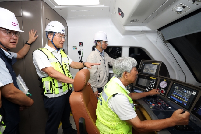 국가철도공단 이성해 이사장, GTX-A 운정~서울역 차량 시운전 점검