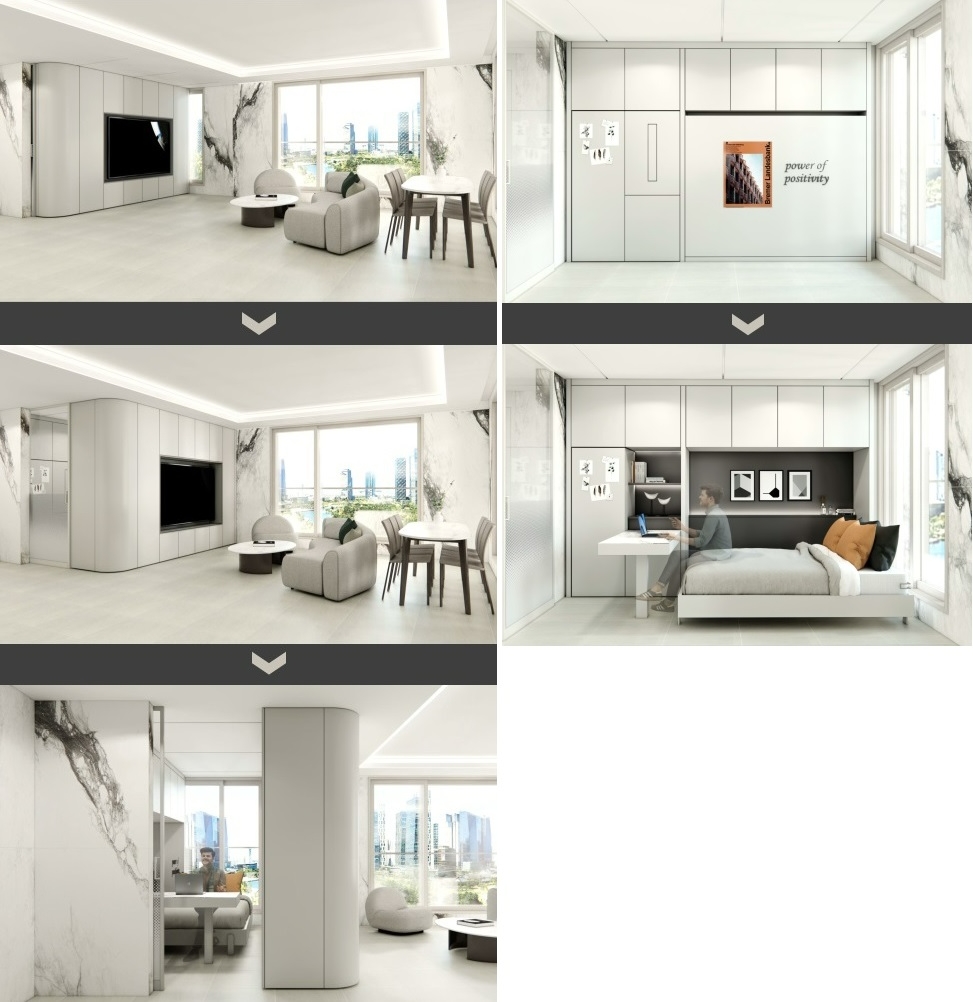 H 트랜스포밍 월&퍼니처.(사진=현대건설)