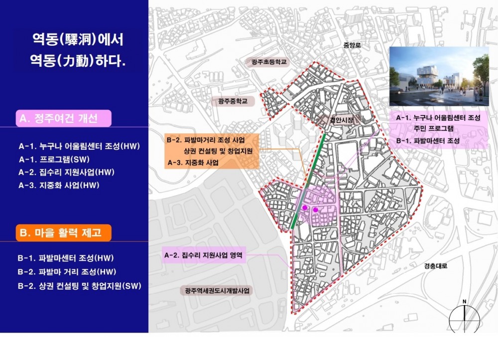 광주시 역동 도시재생 활성화계획(변경) 마스터플랜