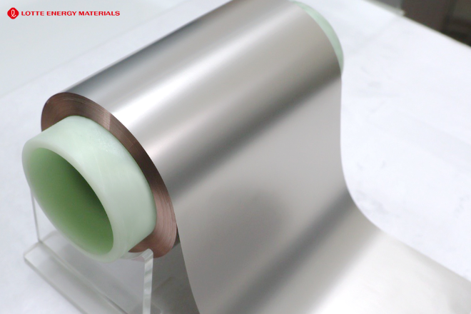 롯데에너지머티리얼즈, 차세대 동박 ‘니켈도금박’ 개발 완료