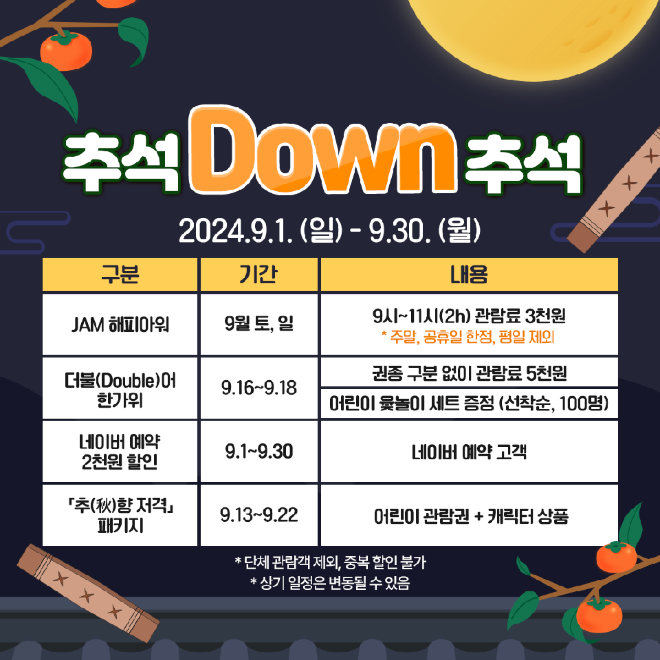 JDC 제주항공우주박물관, ‘추석 다운(Down) 추석’ 이벤트 운영