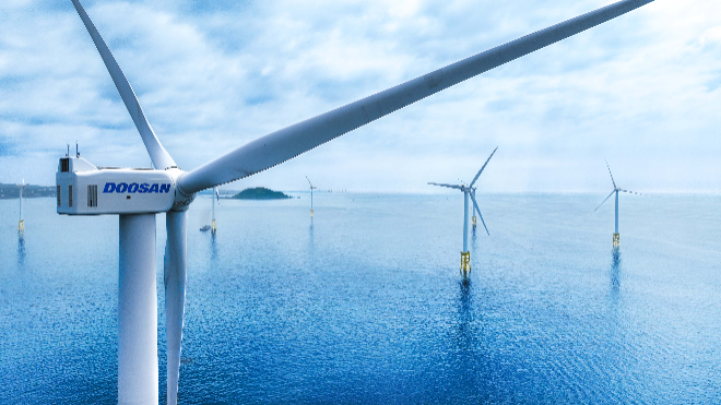 두산에너빌리티, 발전 공기업’·중소기업과 10MW급 풍력발전기 국산화 국책과제 착수