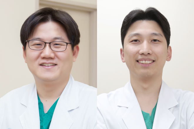(왼쪽부터) 서울아산병원 심장내과 안정민·강도윤 교수. 사진=서울아산병원