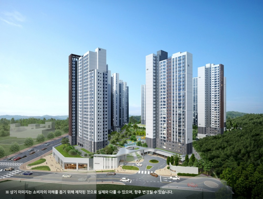 양주역 푸르지오 센터파크 투시도.