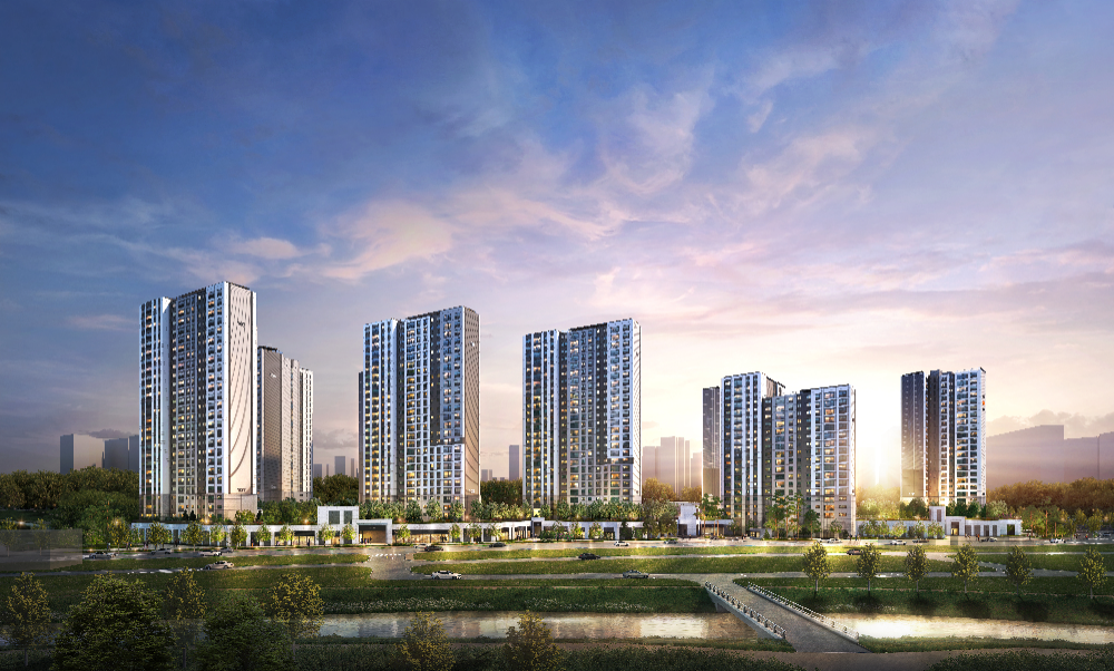 e편한세상 내포 퍼스트드림 투시도.(사진=DL이앤씨)