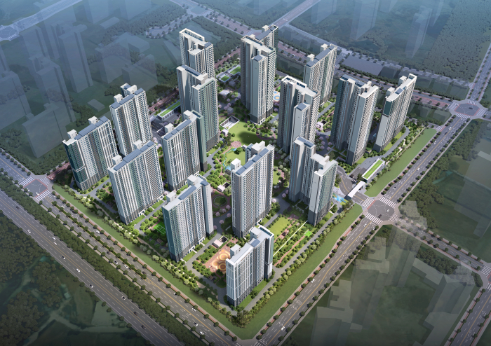 브레인시티 푸르지오 조감도.(사진=대우건설)