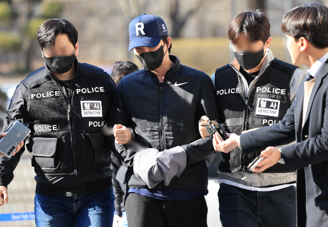 마약투약 혐의' 오재원, 영장실질심사 출석 전경.(사진=연합뉴스)