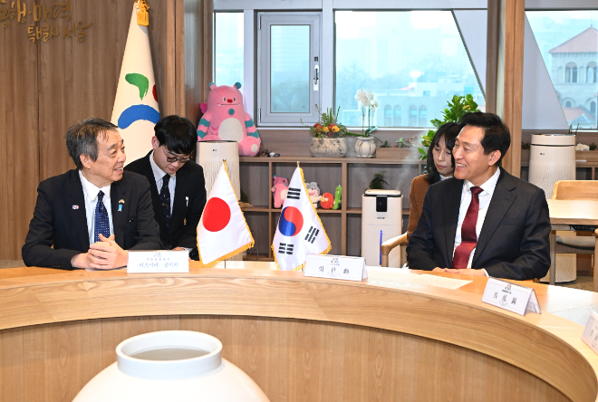 오세훈 시장, 미즈시마 코이치 주한일본대사 면담