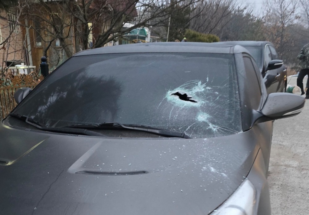 파손된 차량(사진=연합뉴스)