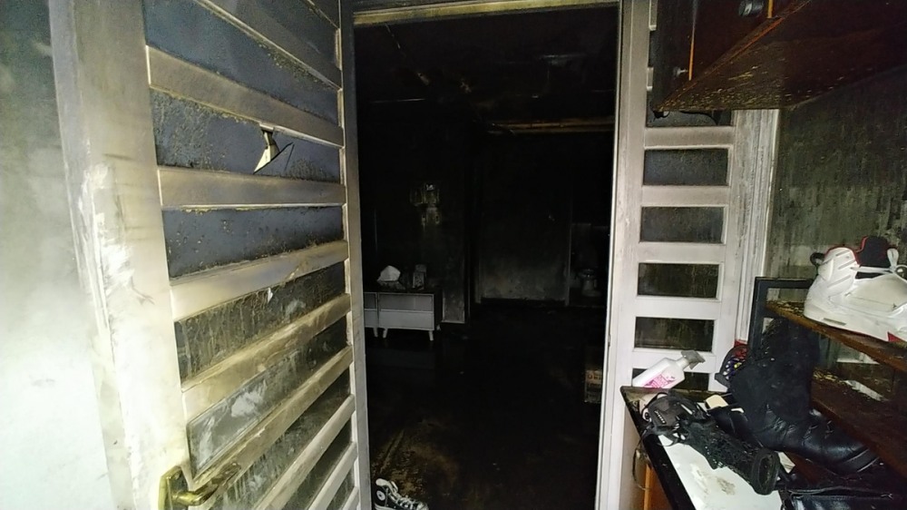 경북 김천 아파트 화재 현장(사진=연합뉴스)