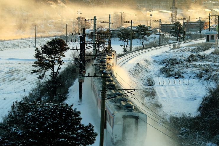 '눈꽃열차의 질주' 제천조차장역_박준규.(사진=코레일)