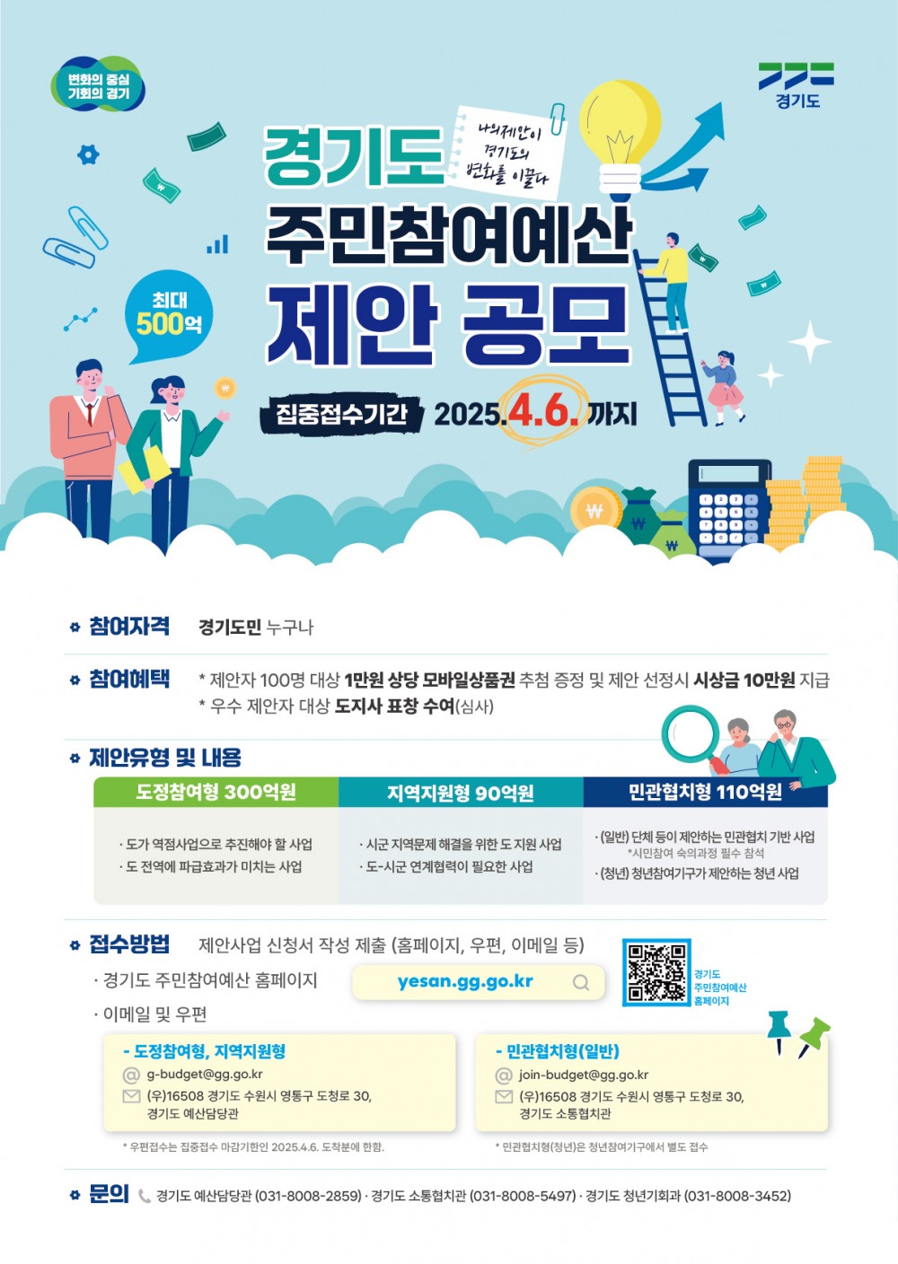 주민참여예산 제안 공모 포스터