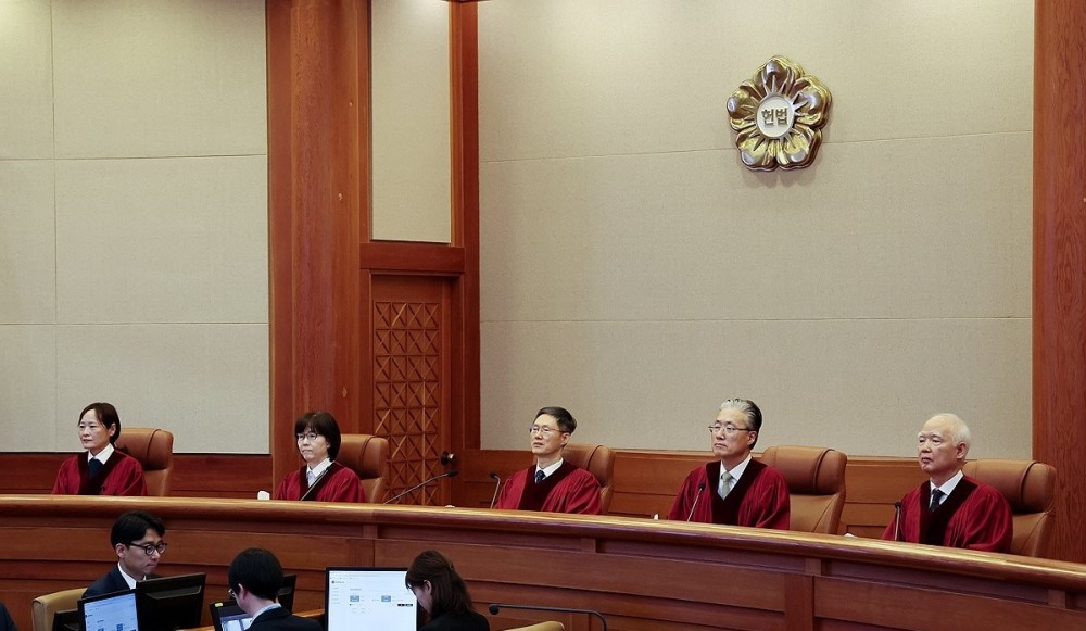'마은혁 임명보류' 권한쟁의 선고한 헌재 재판부(사진=연합뉴스)