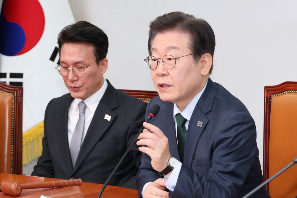 민주당 최고위원회의 이재명 대표(사진=연합뉴스)