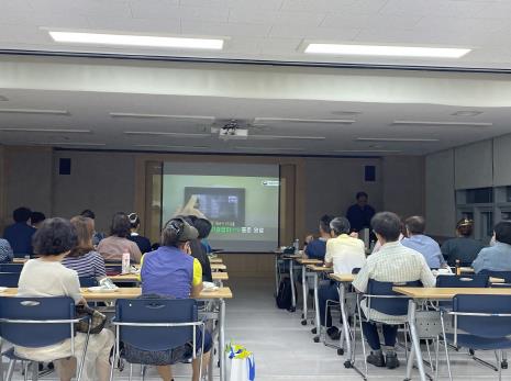 지난해 귀농·귀촌 프로그램 참여자들이 이론교육을 듣고 있다.