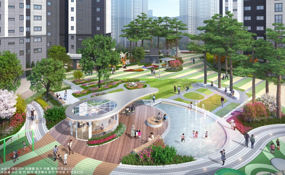 문수로 센트레빌 에듀리체 중앙광장