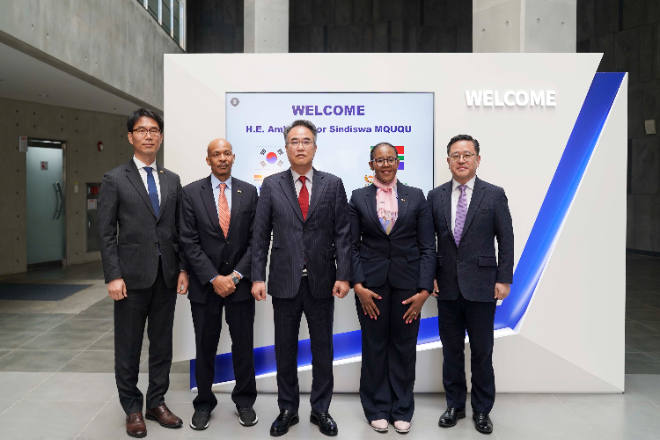 주한 남아공 대사 대한전선 당진공장 방문..."남아공 사업 확대 논의"