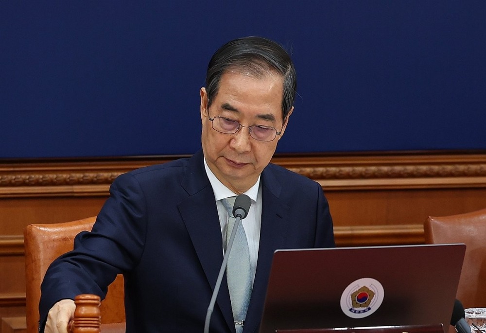 한덕수 권한대행 국무회의 개회(사진=연합뉴스)