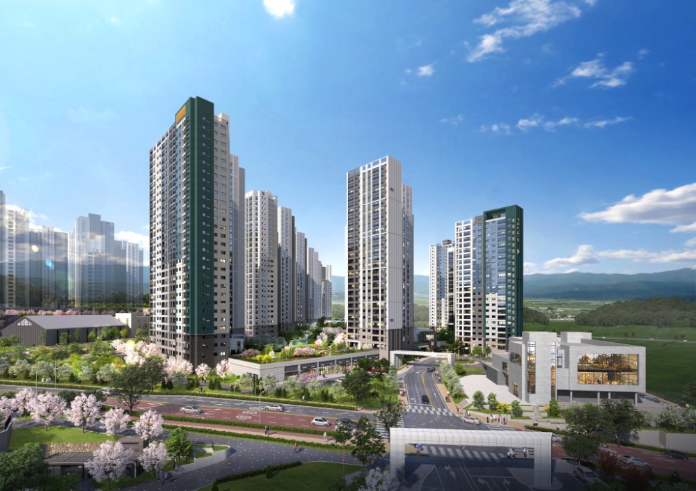 용인 푸르지오 원클러스터 2∙3단지 투시도.(사진=대우건설)