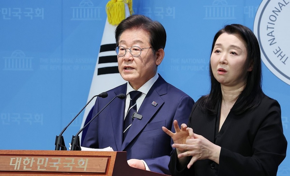 '집권 비전 발표' 하는 이재명 예비후보(사진=연합뉴스)