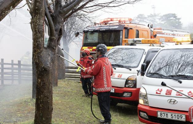 청양군, 2025 대형 산림화재 대응훈련 실시