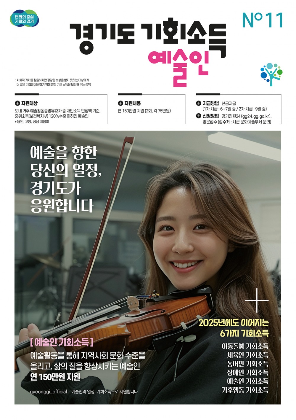 예술인기회소득 포스터