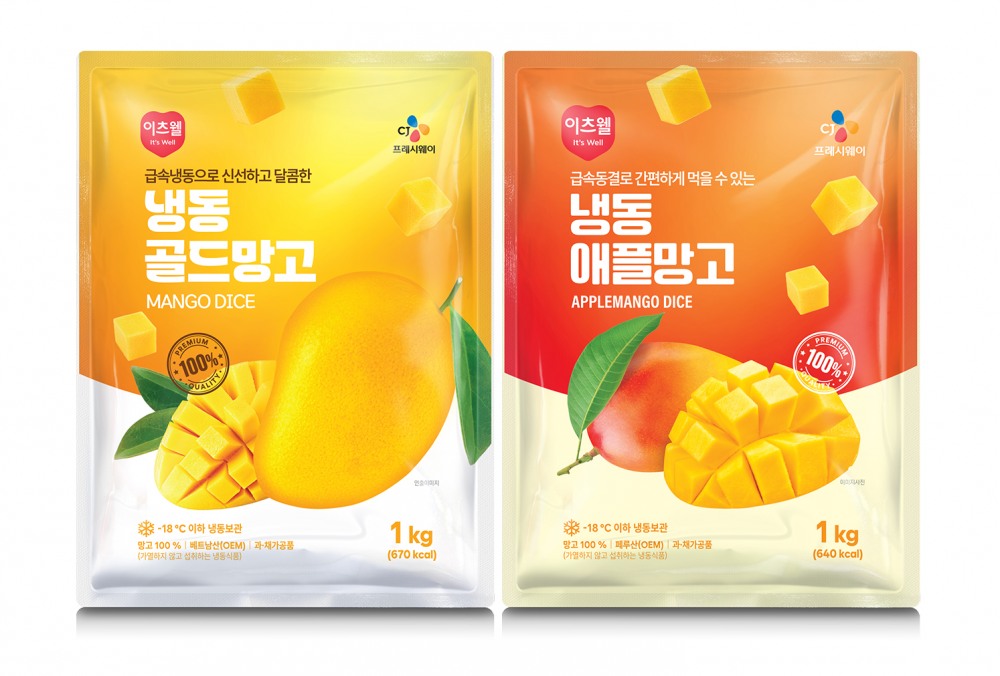 CJ프레시웨이, ‘이츠웰 냉동망고’ 2종 선보여
