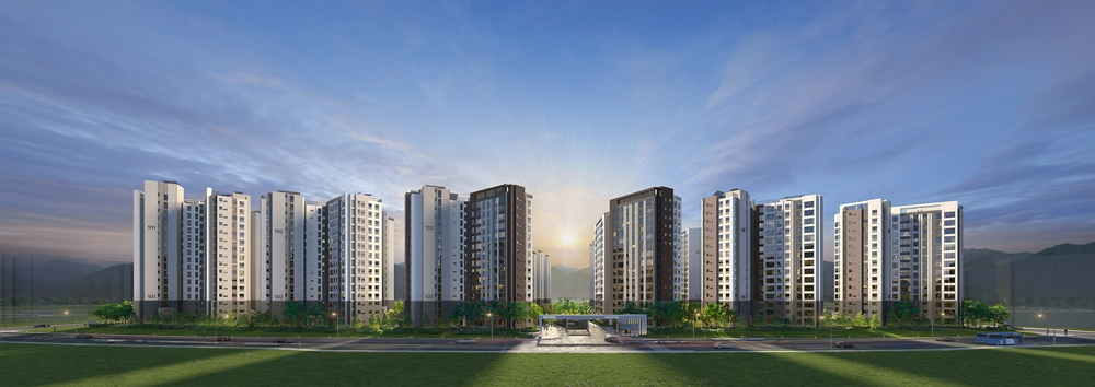 '에코델타시티 아테라' 투시도