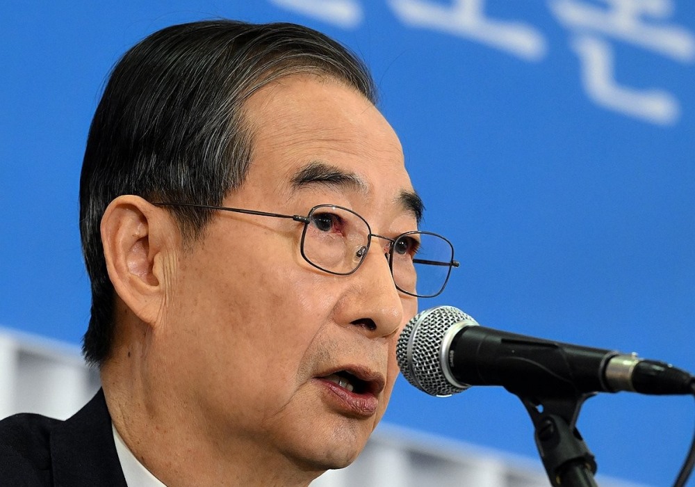 관훈토론회 기조연설하는 한덕수 후보(사진=연합뉴스)