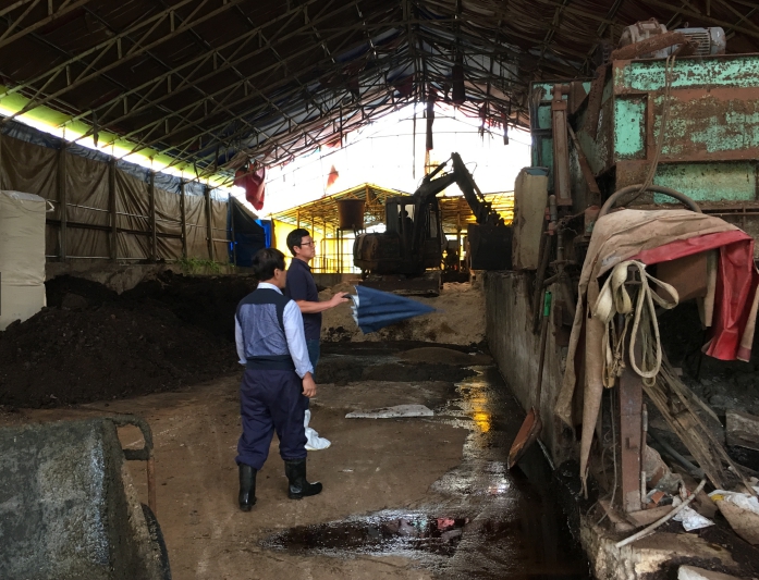 금산군 가축분뇨 지도·점검 모습