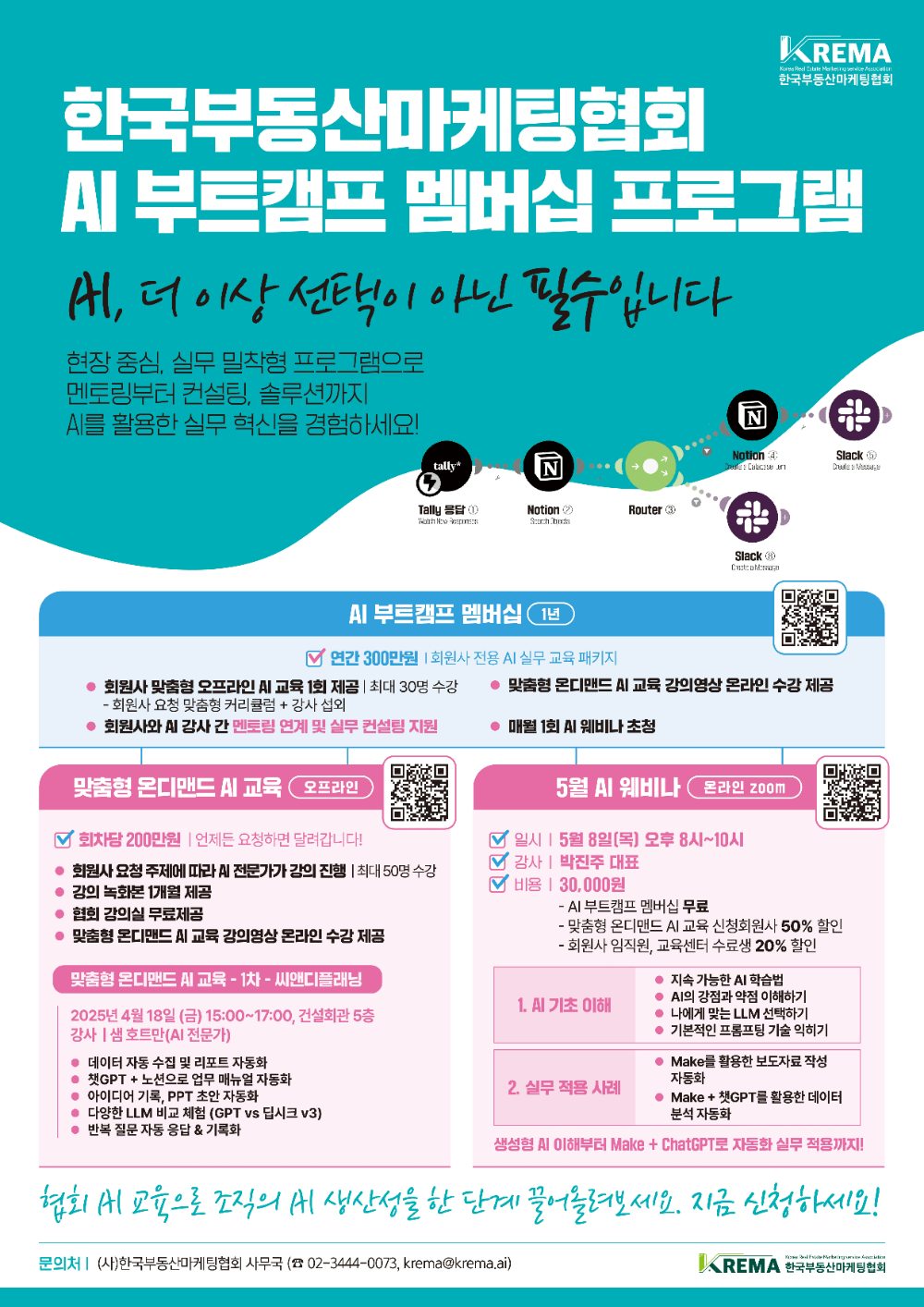 한국부동산마케팅협회, ‘생성형 AI·노코드 툴 활용 마케팅’ 세미나 성료