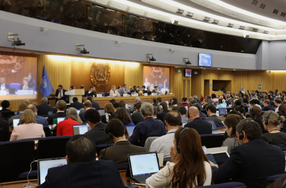 지난 4월 7~11일 영국 런던 IMO본부에서 개최된 83차 MEPC(해양환경보호위원회)회의 장면.(사진=IMO공식홈페이지)