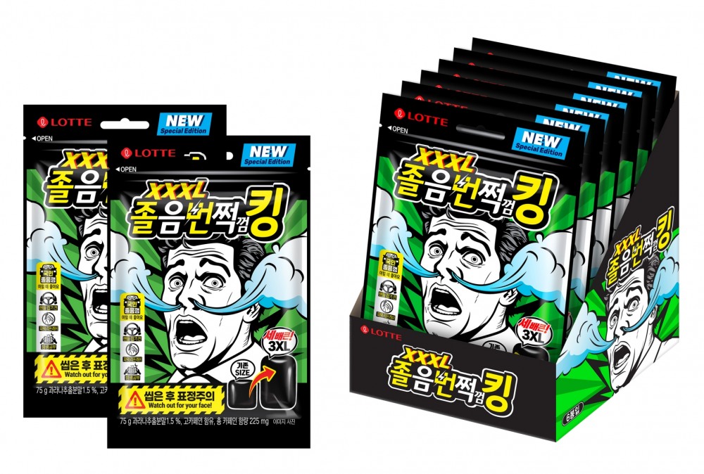 롯데웰푸드, ‘졸음번쩍껌 킹’ 한정판 선보여