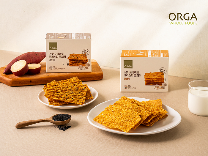 올가홀푸드, ‘스윗 포테이토 크리스피 크래커’ 선보여