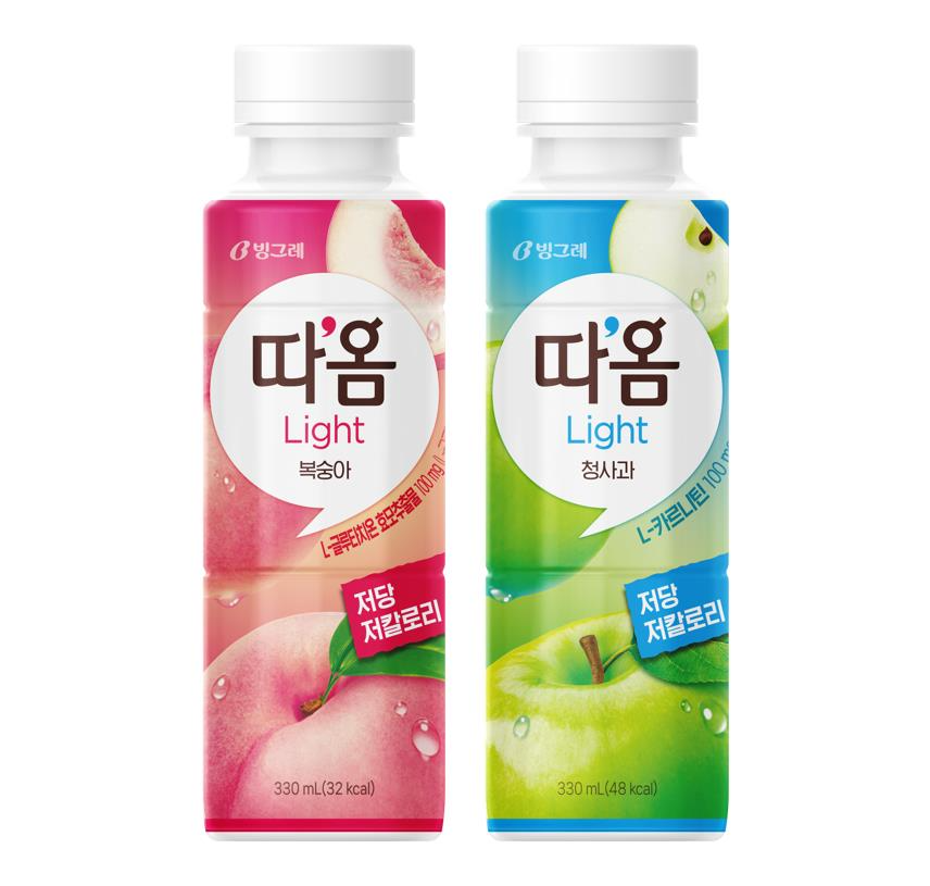 빙그레, ‘따옴 Light’ 2종 선보여