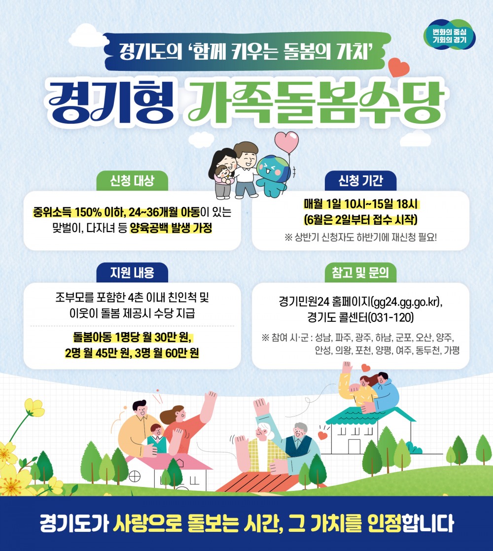 가족돌봄수당 안내