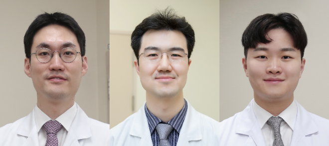 (왼쪽부터) 서울아산병원 종양내과 조형우·윤덕현·형재원 교수. 사진=서울아산병원
