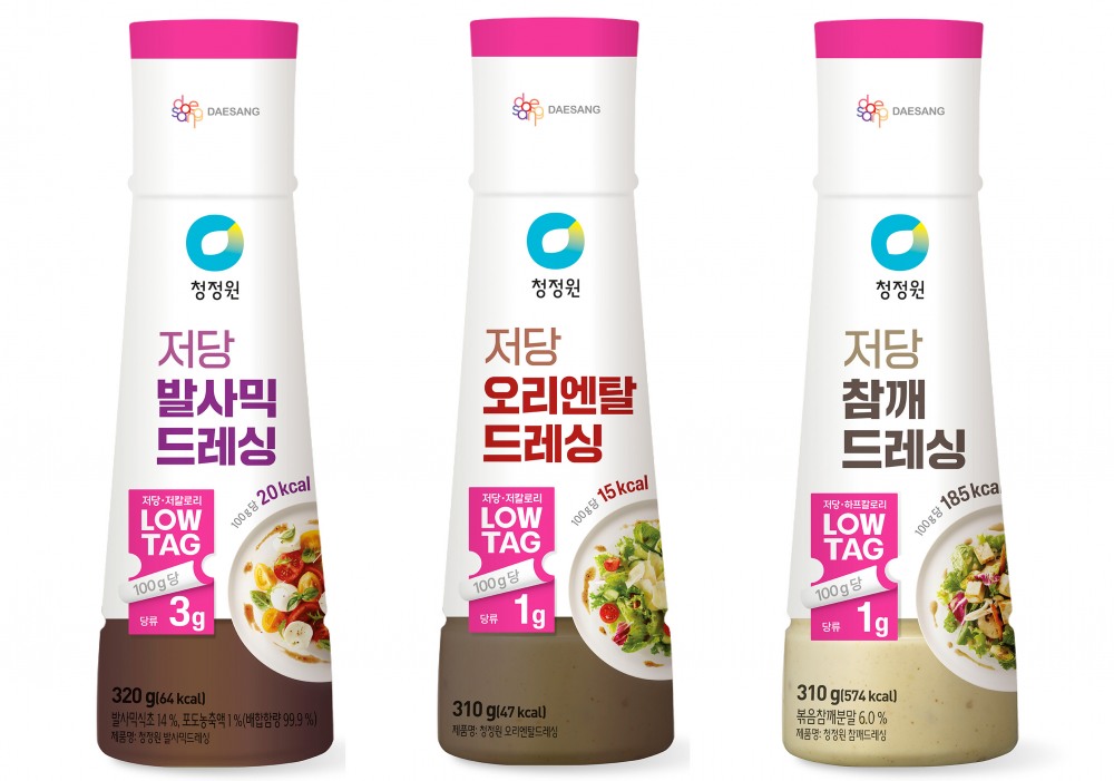 대상㈜ 청정원, LOWTAG 소스 신제품 ‘저당 드레싱 3종’ 선보여