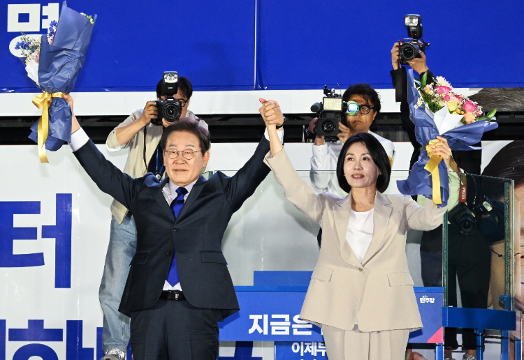 이재명 대통령령 당선인과 부인 김혜경 여사 (사진=연합뉴스)