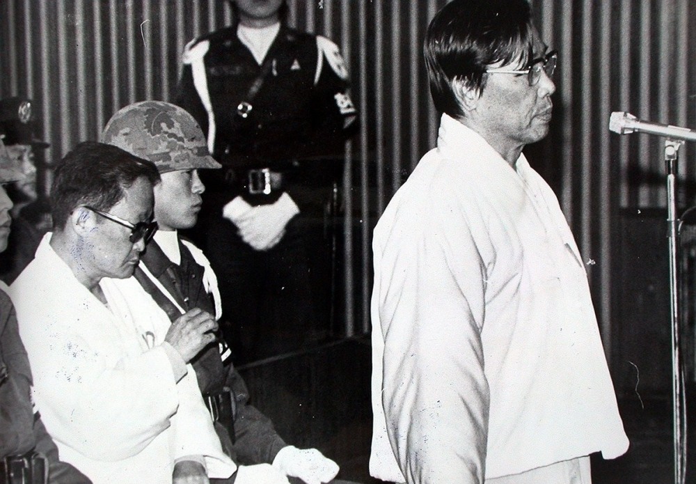 계엄 고등군사재판 3차 공판에서 변호인단의 보충심문에 답하는 김재규 전 중앙정보부장(사진=연합뉴스)