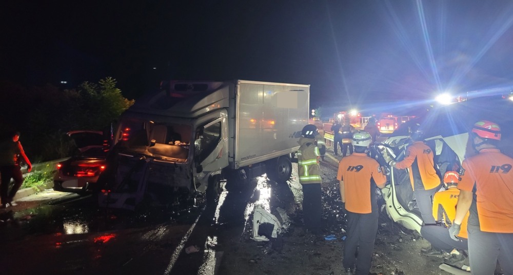 포항 역주행 사고 현장(사진=연합뉴스)