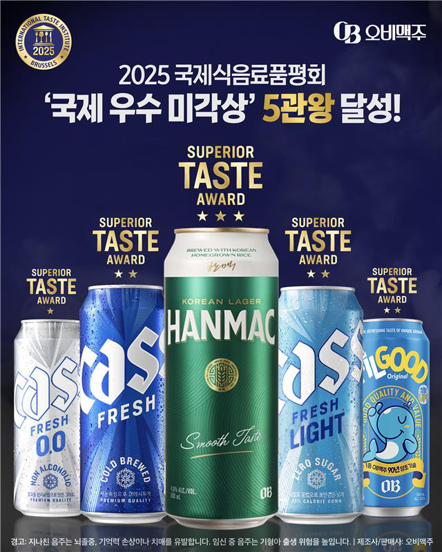 오비맥주, ‘국제 우수 미각상’ 수상