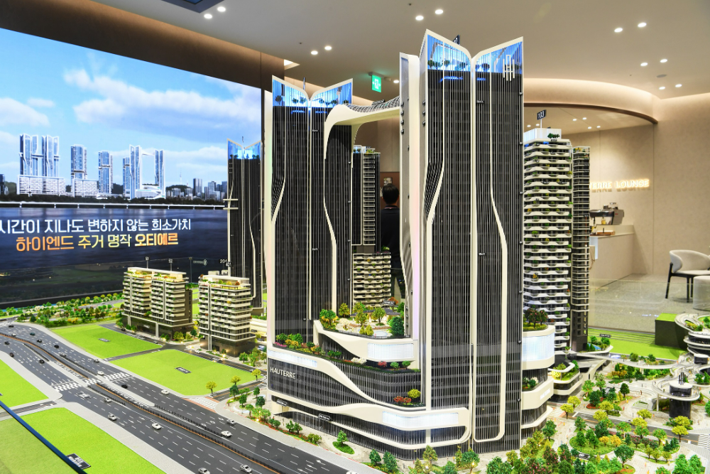 오티에르 용산 모형도.(사진=포스코이앤씨)