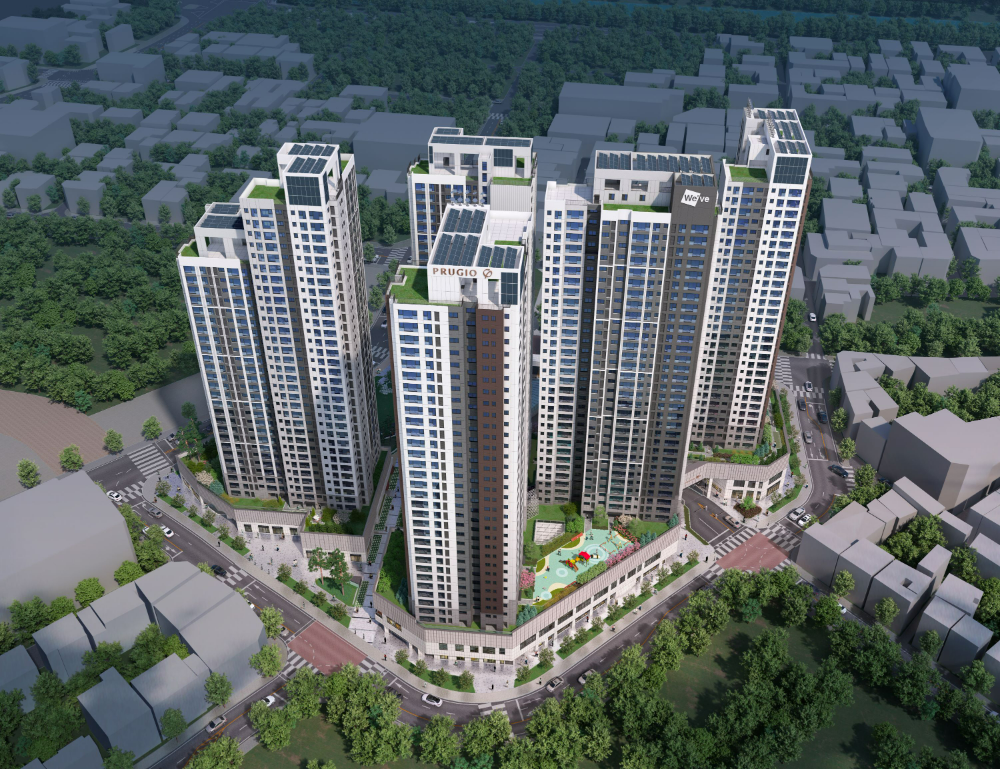 리버센트 푸르지오 위브 조감도.(사진=대우건설)