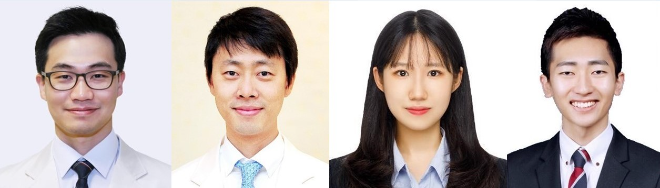 (왼쪽부터) 분당서울대병원 정신건강의학과 명우재 교수, 삼성서울병원 원홍희 교수, 안예은 연구원, 서울대병원 정신건강의학과 김재현 임상강사. 사진=분당서울대병원