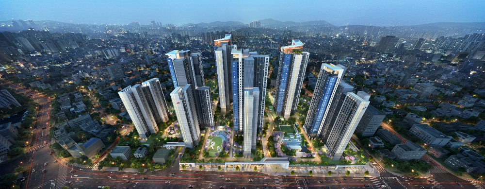 서울 면목7구역 재개발 조감도.(사진=SK에코플랜트)