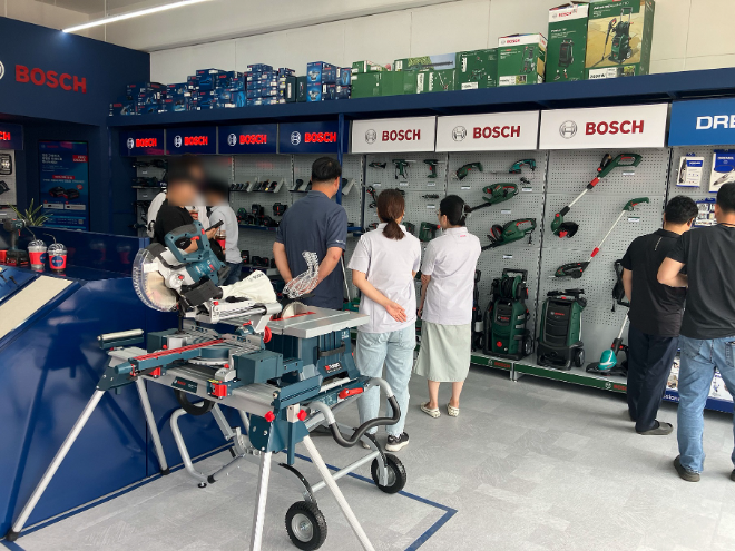 보쉬 프리미엄 전시장 오픈 전경. (사진=보쉬 전동공구)
